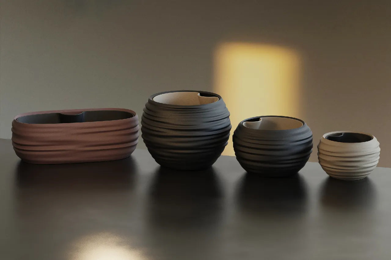 Japandi Wabi-Sabi Self-Watering Planters / Pot
