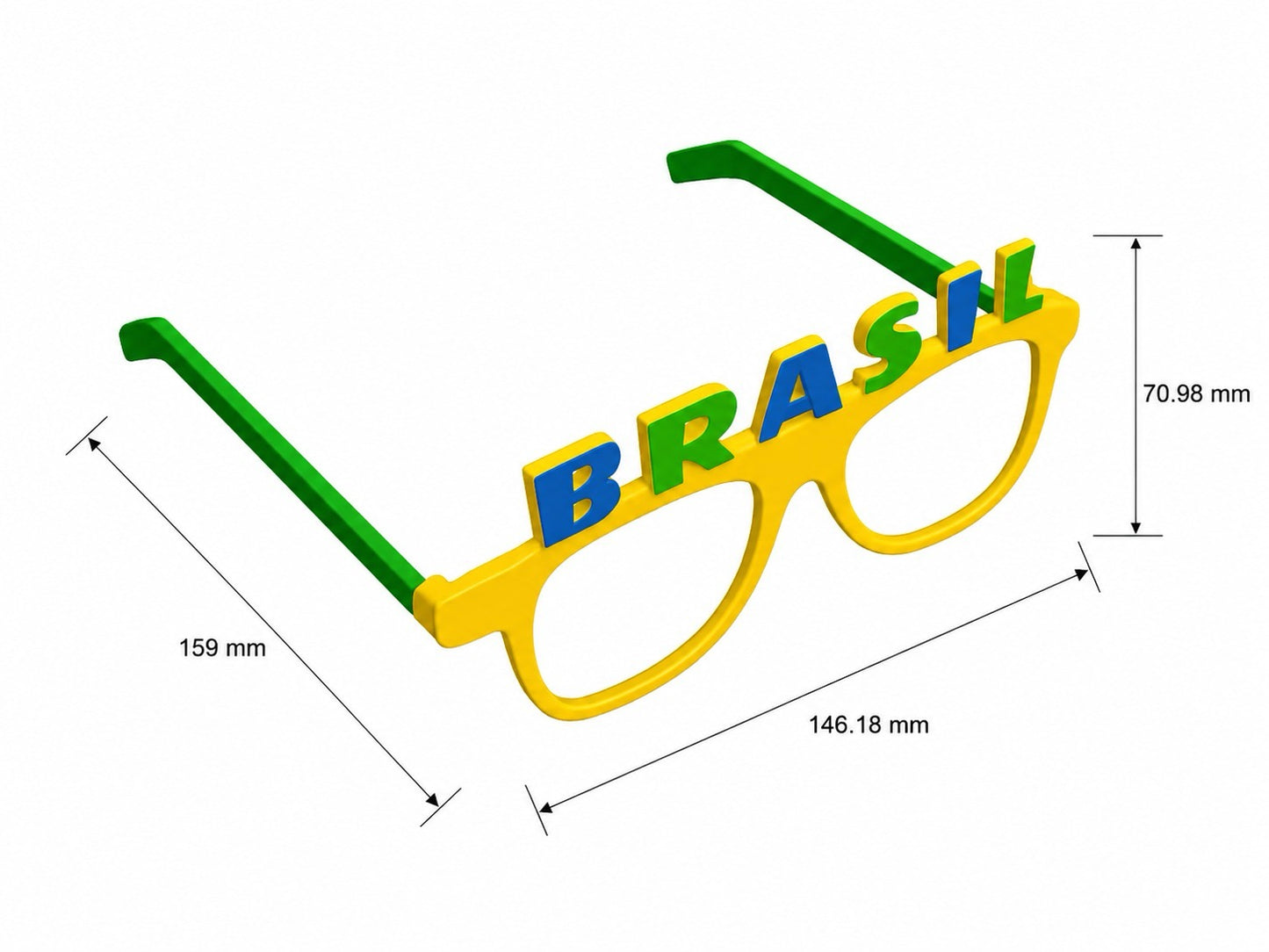 Brazil 2026 World Cup glasses set of 2