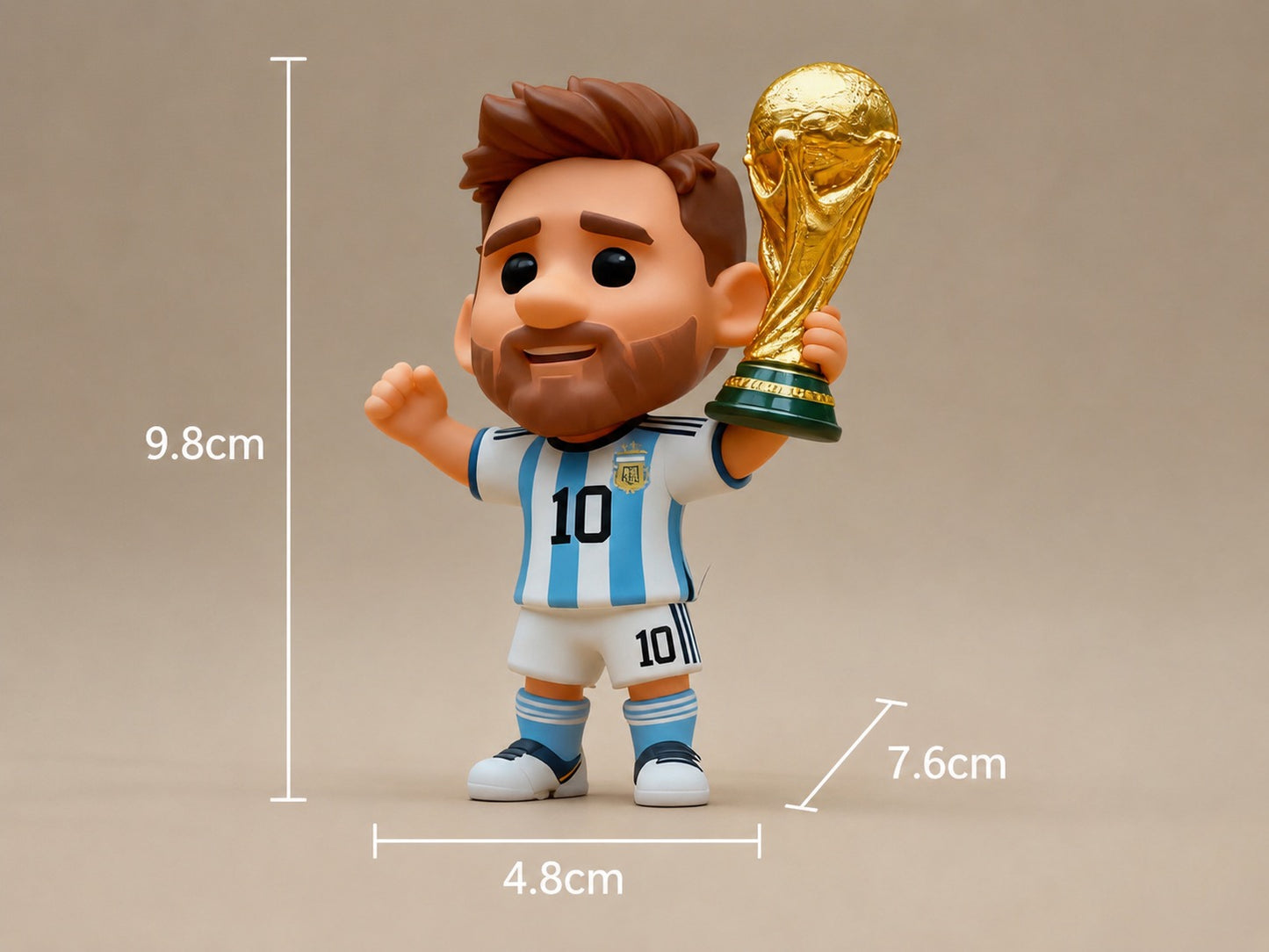 DIY self paint Messi miniature figure