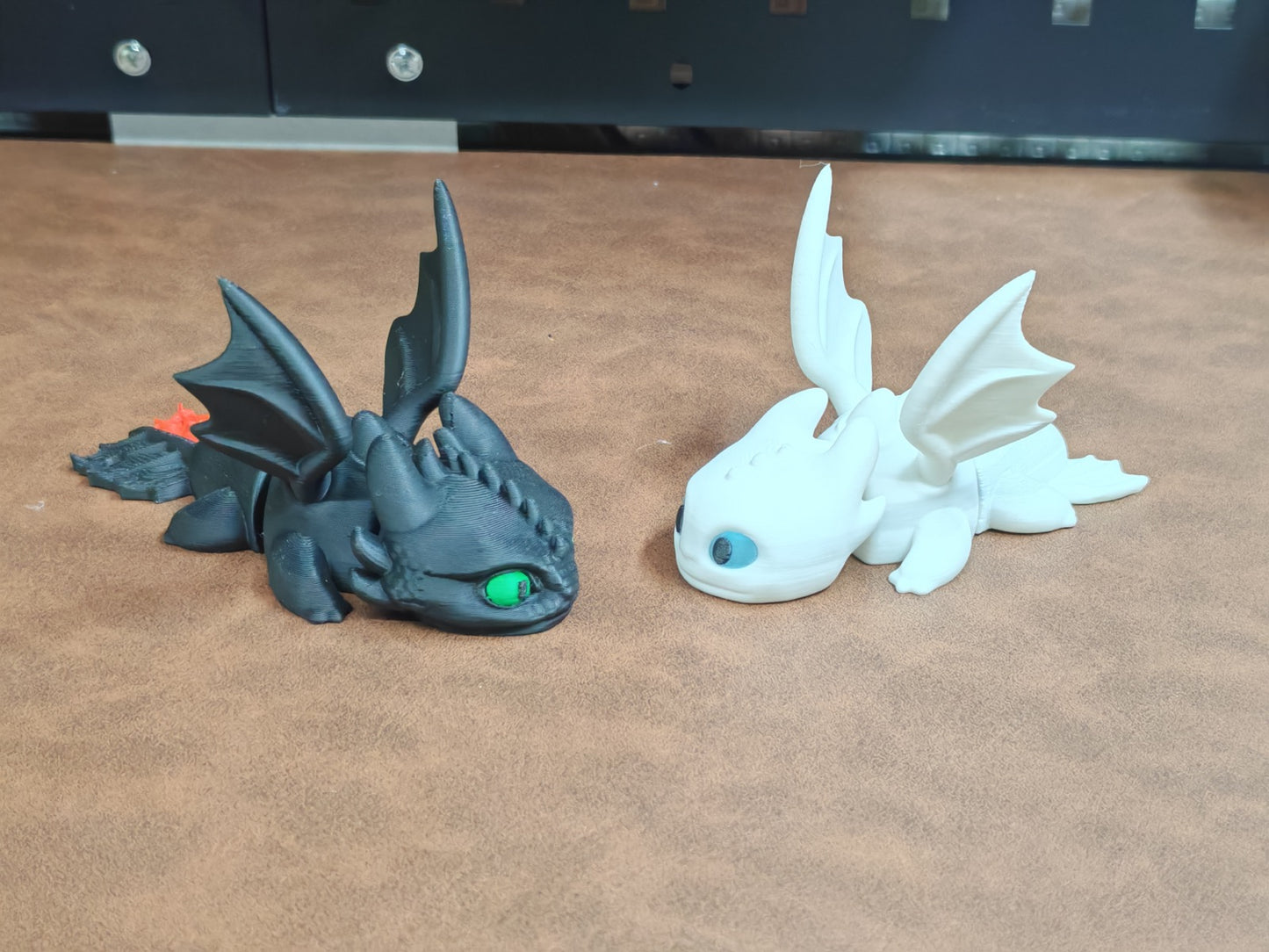 toothless and Light fury mini toy