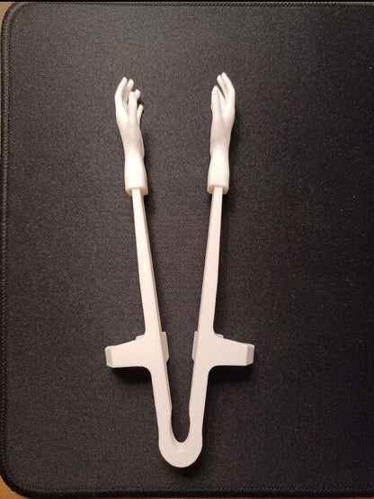 Gaming chopstick with hand front