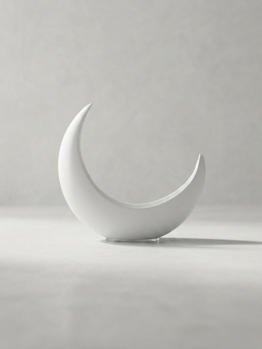 Moon decor pot