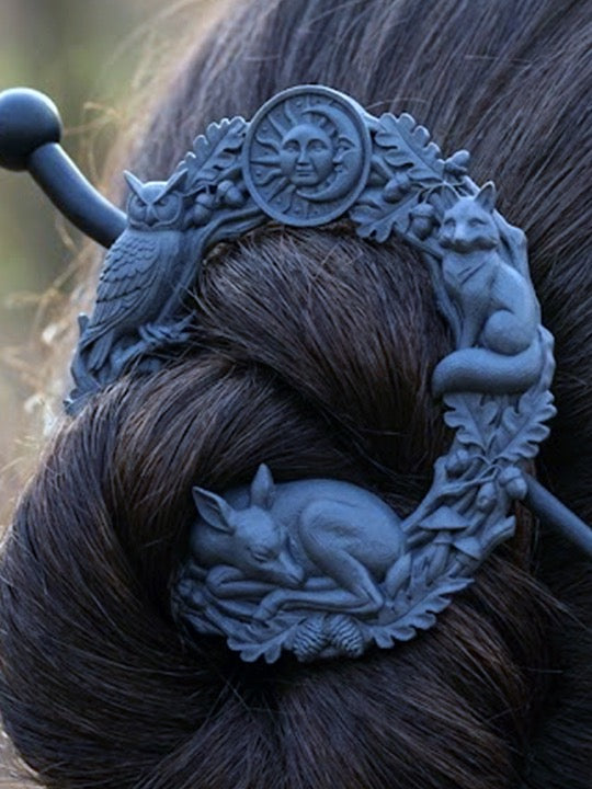 the sentinels crown hair brooch