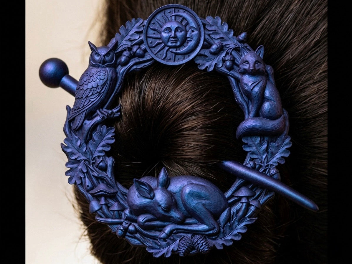 the sentinels crown hair brooch