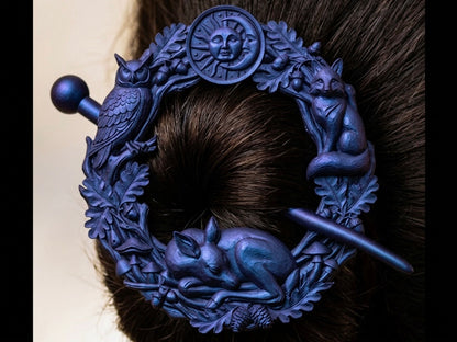 the sentinels crown hair brooch