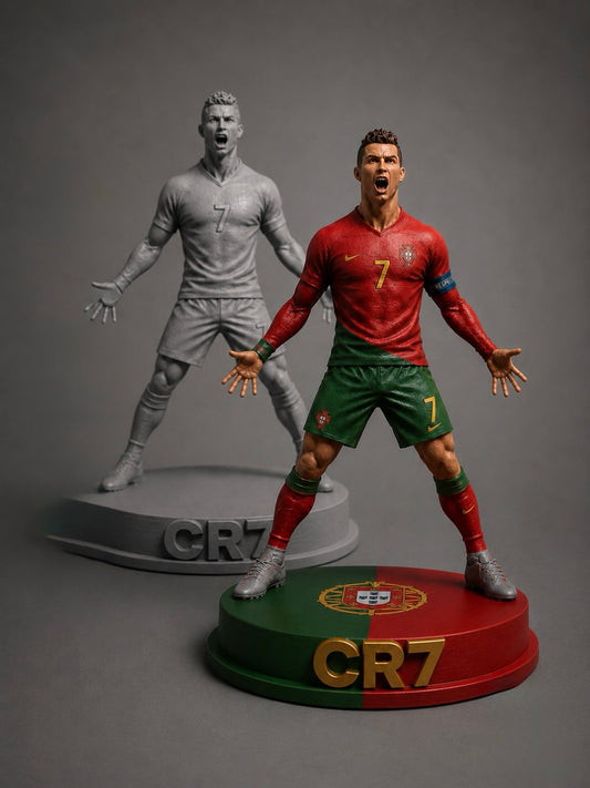 Cristiano Ronaldo figure DIY self paint