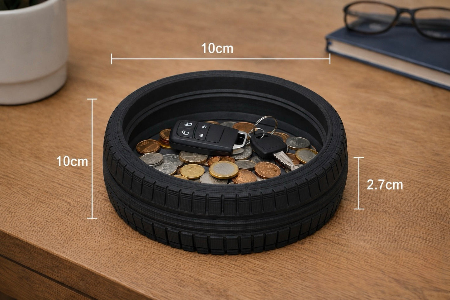 Car tyre cathchall tray