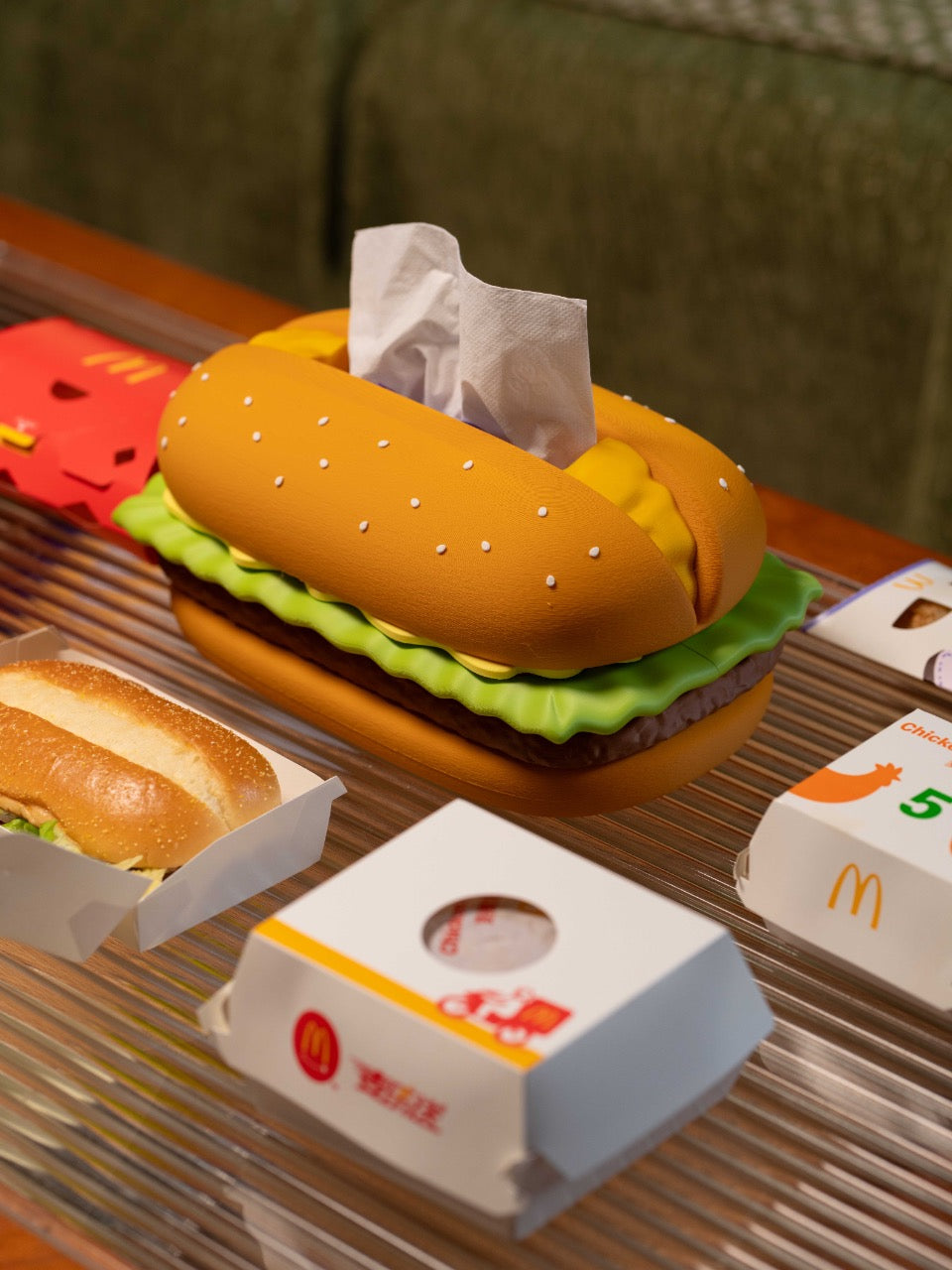 Grilled Chicken Burger Tissue Box