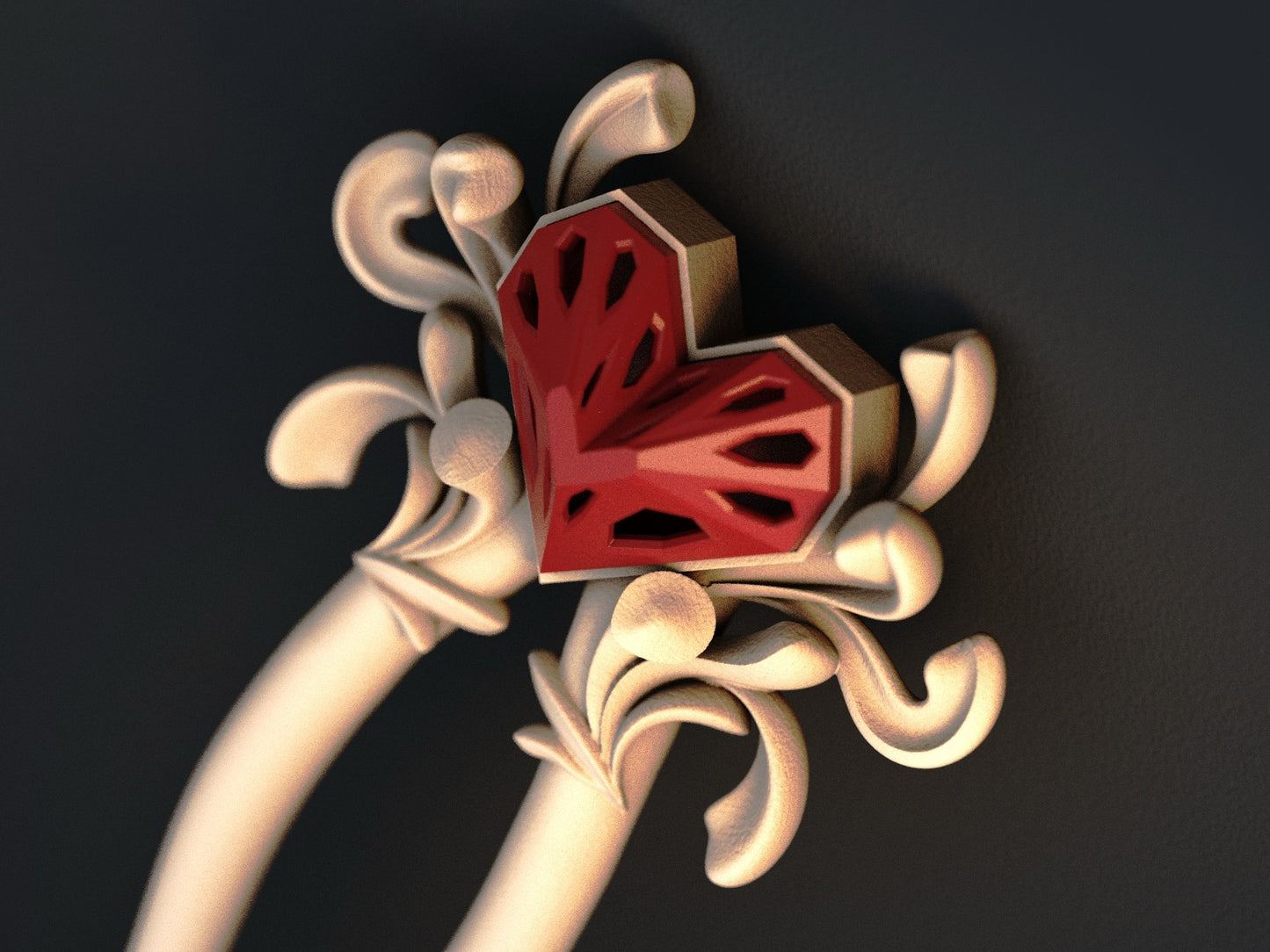 Queen of Hearts - Twist Hairpin