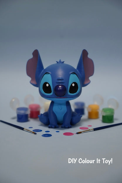 DIY dino and stich set -self paint