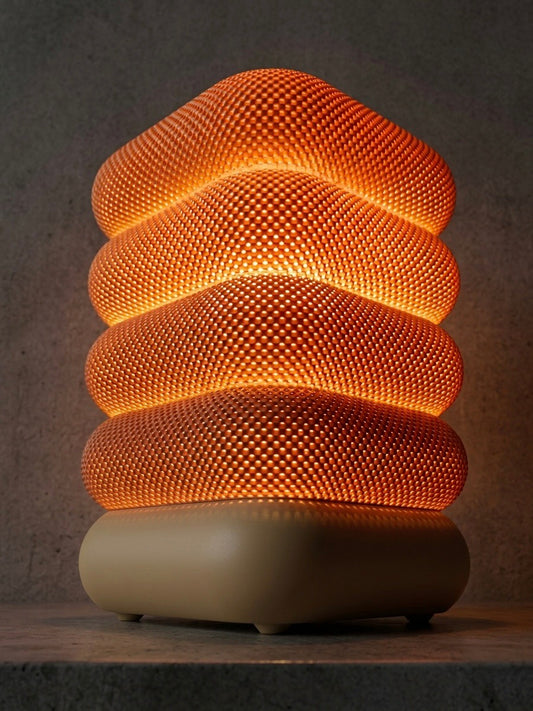 Retro lamp with basket structure