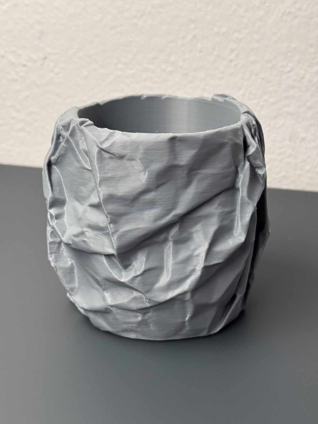 Crumbled Paper Plant Pot