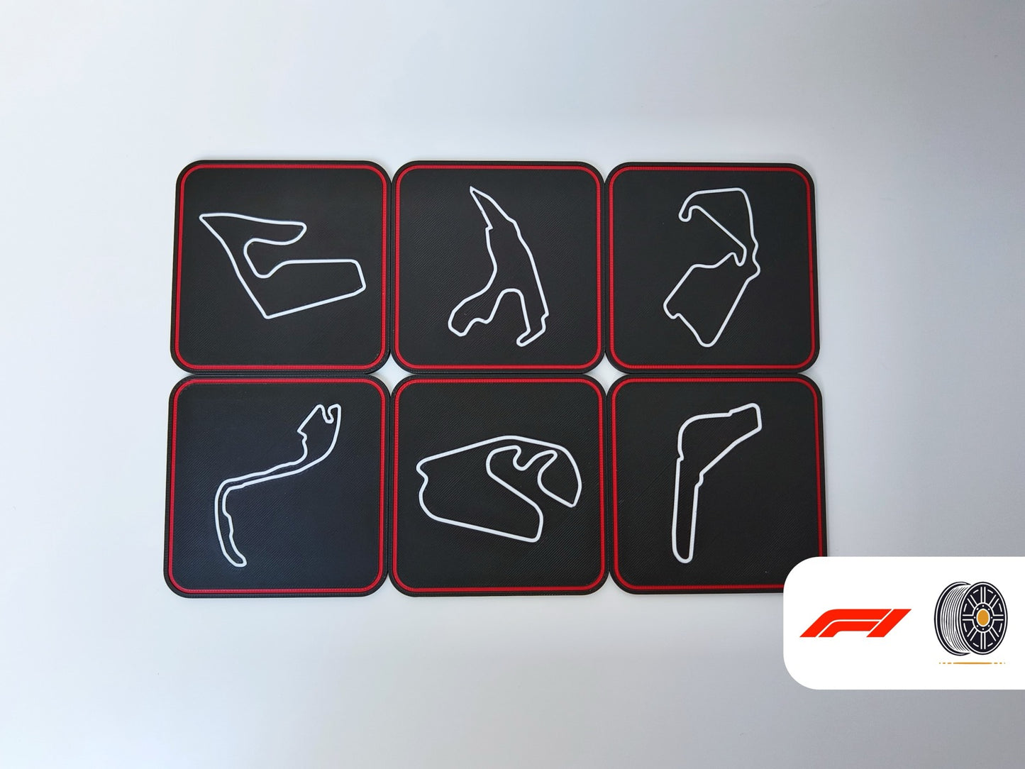 F1 coasters