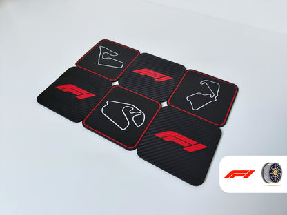 F1 coasters