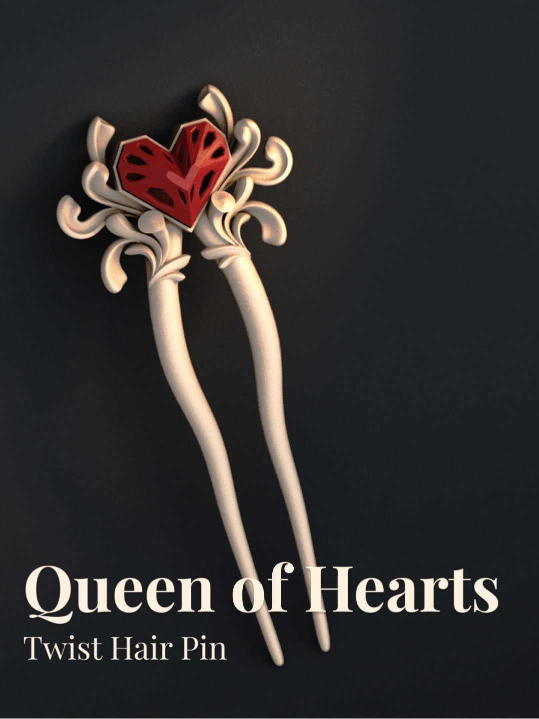 Queen of Hearts - Twist Hairpin