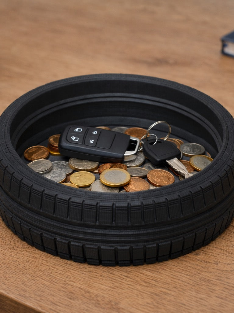 Car tyre cathchall tray