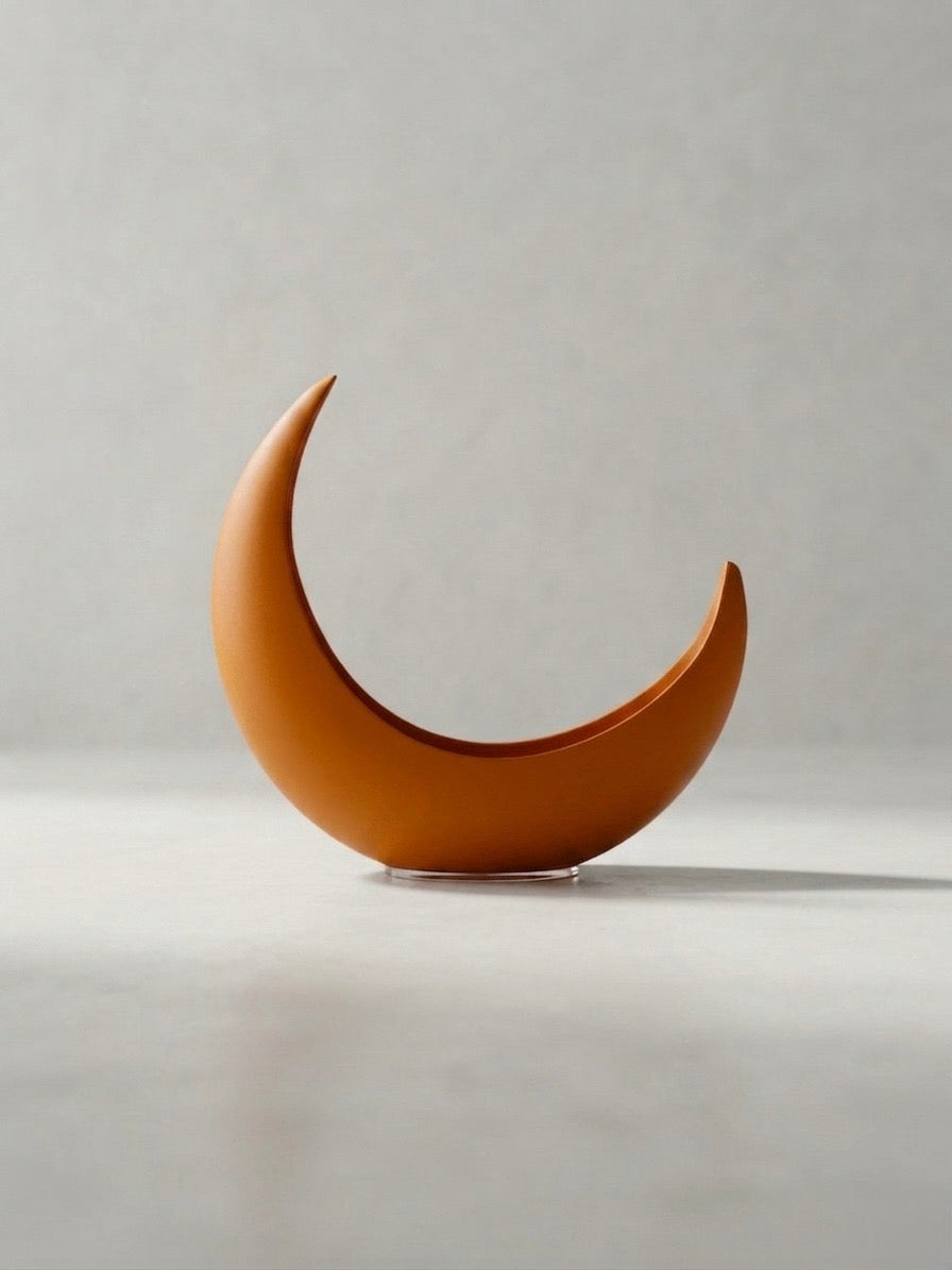 Moon decor pot