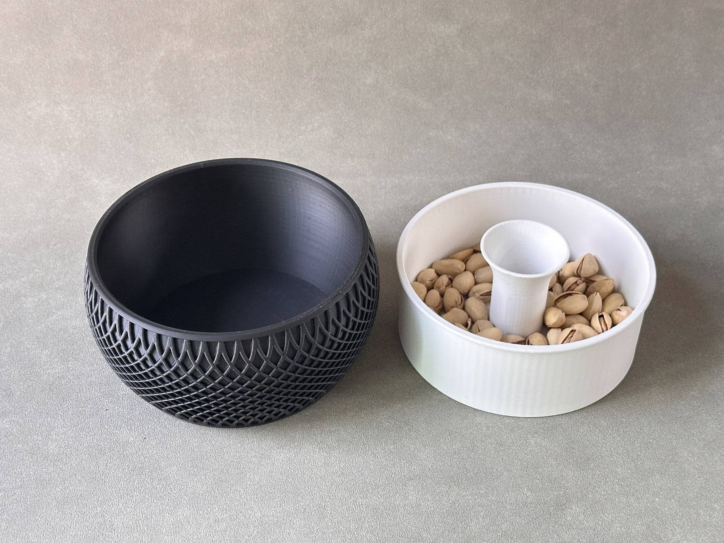 Pistachio Snack Bowl with Hidden Shell Collector