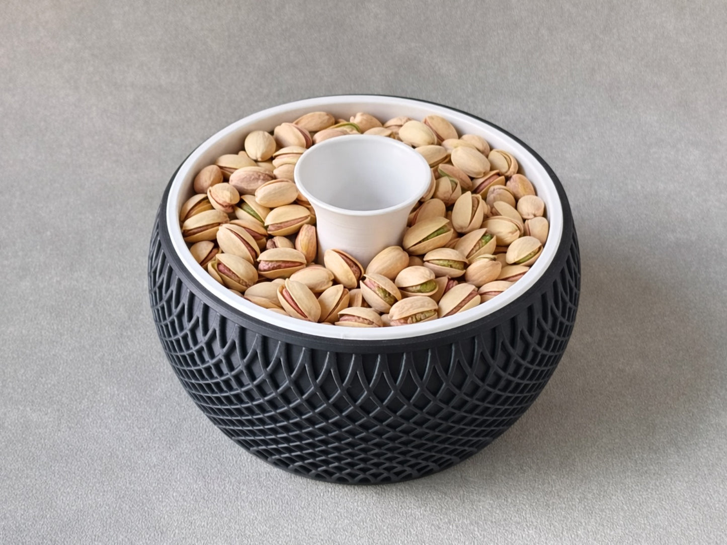 Pistachio Snack Bowl with Hidden Shell Collector
