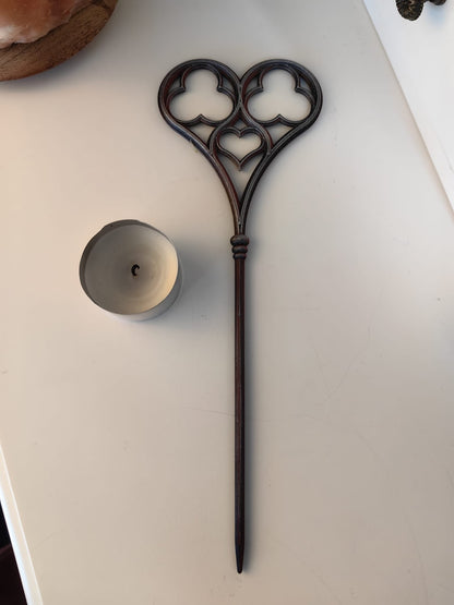 Hair pin - gothic heart