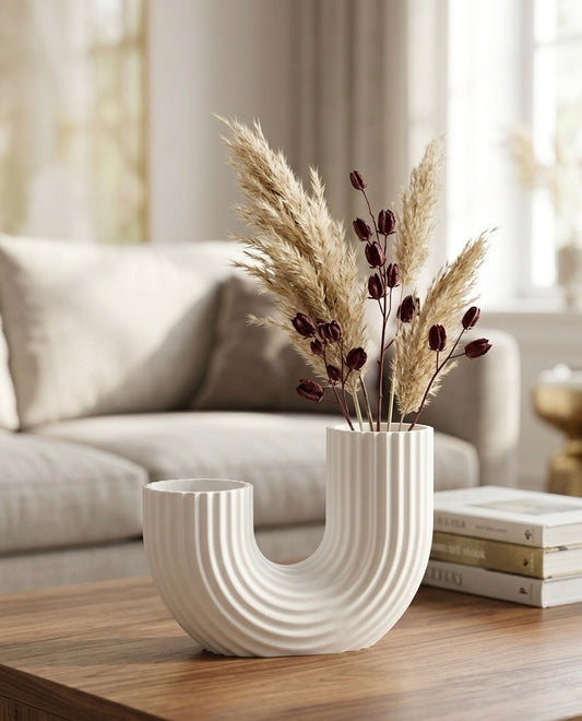 U shaped vase