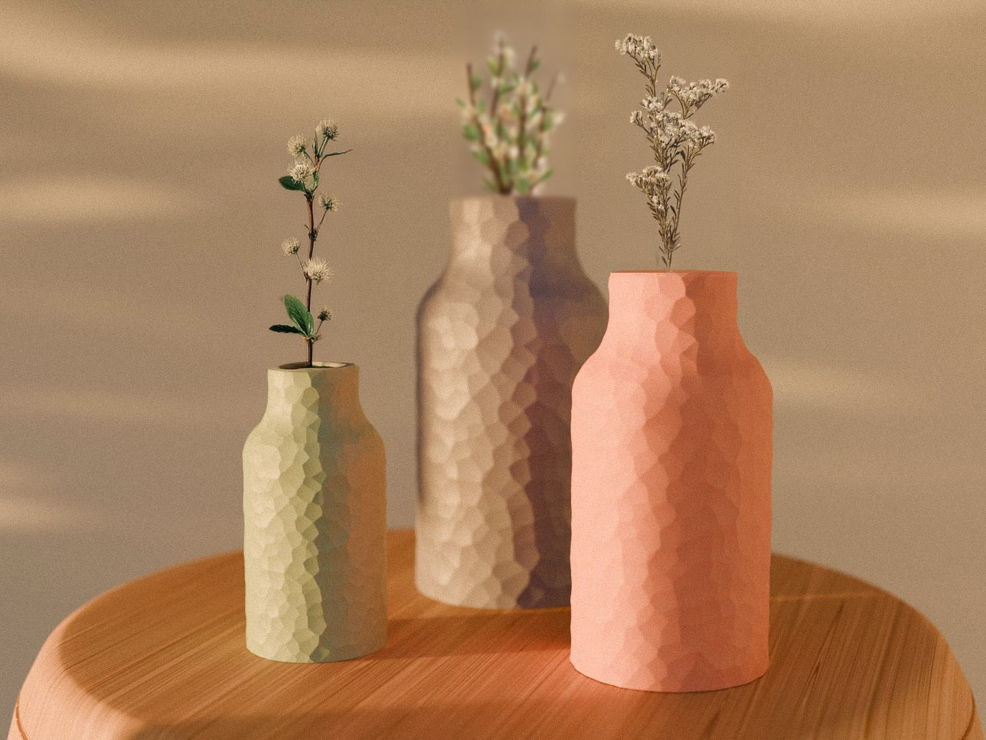 Faceted vase