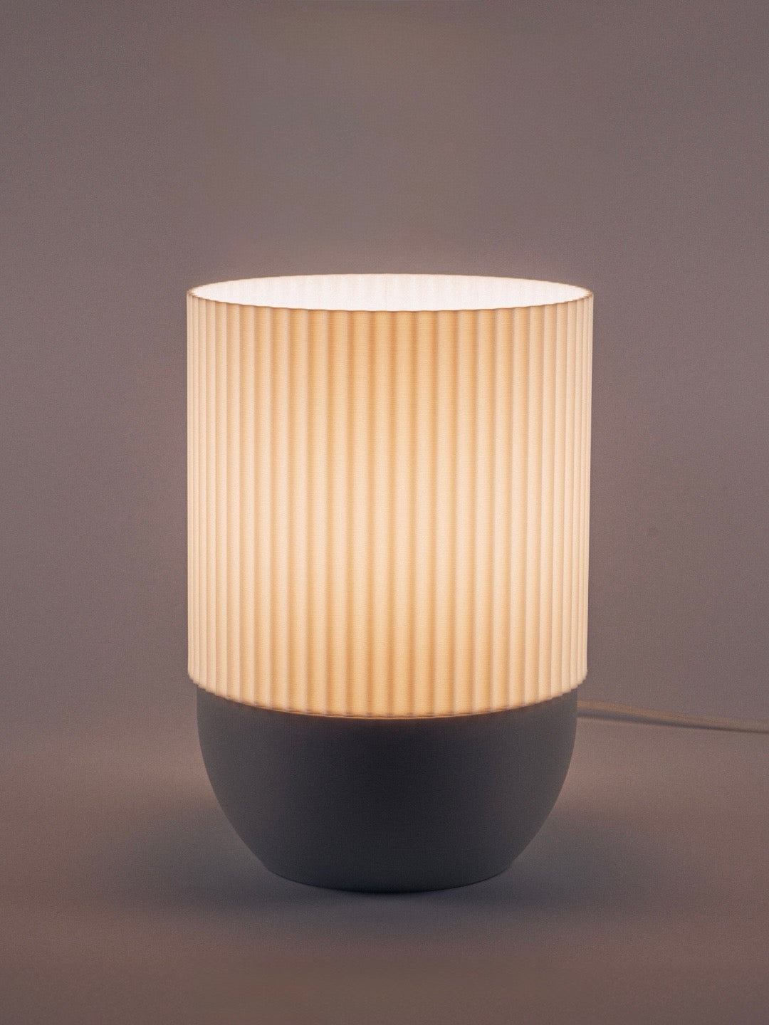 The Aura Ribbed Table Lamp