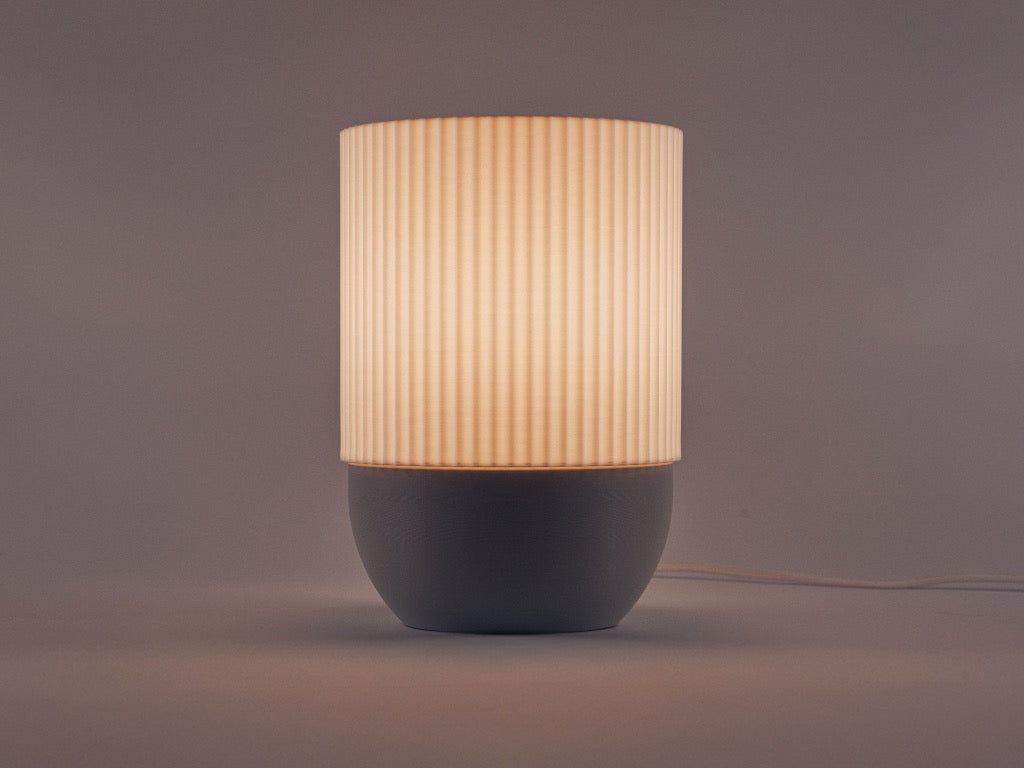 The Aura Ribbed Table Lamp